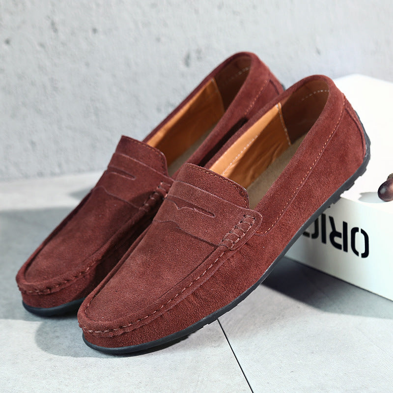 Retro semsket herre Loafers