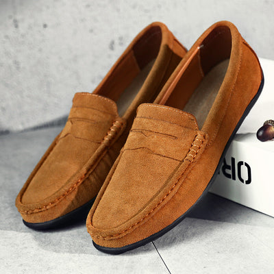 Retro semsket herre Loafers