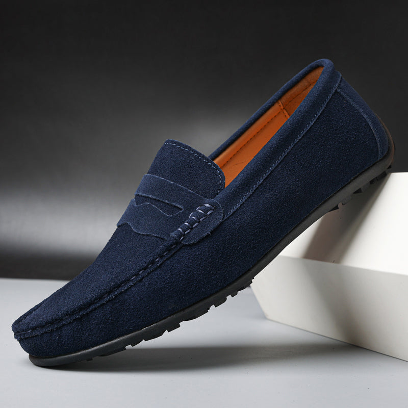 Retro semsket herre Loafers