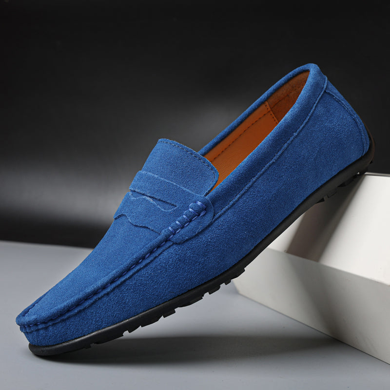 Retro semsket herre Loafers