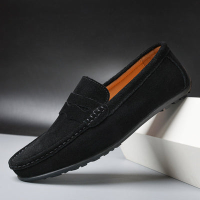 Retro semsket herre Loafers