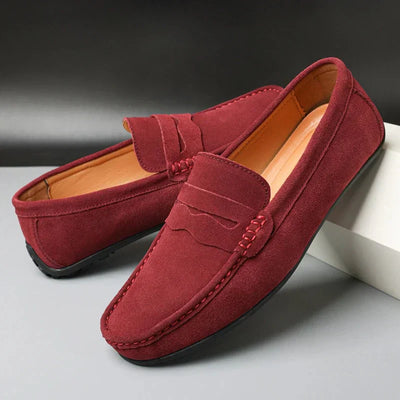 Retro semsket herre Loafers