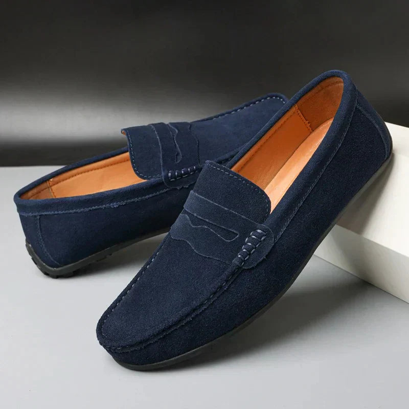 Retro semsket herre Loafers