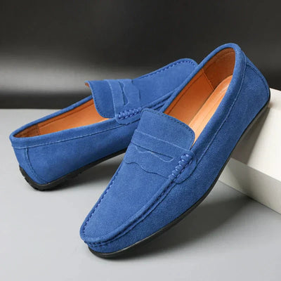 Retro semsket herre Loafers